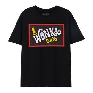Wonka Unisex Adult Bar T-Shirt / Black